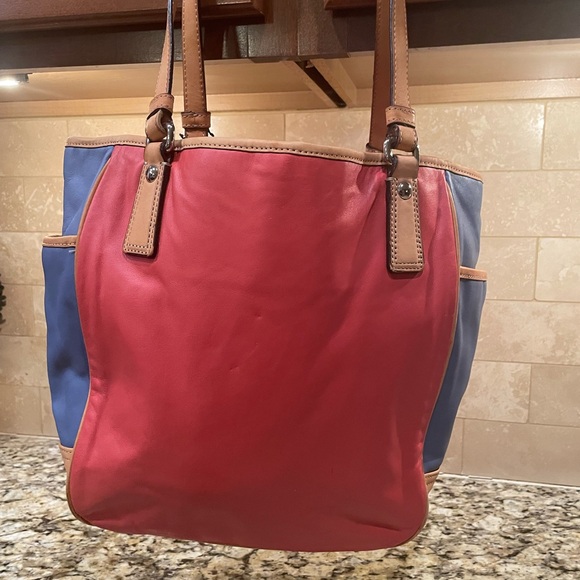 Coach Red and Blue Tote Bag - Picture 9 of 12